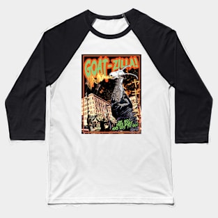 Goatzilla Baseball T-Shirt